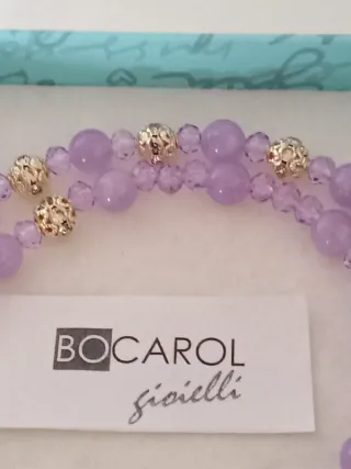 Collana Bocarol Ametista e Oro