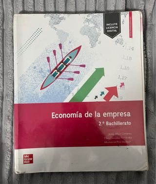 Libro de economía de la empresa - 2º Bachillerato
