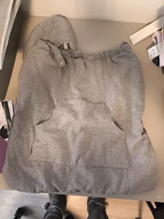 Funda acolchada portabebés algodón capucha