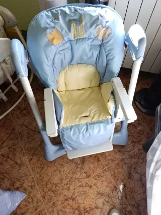 Trona de bebé azul