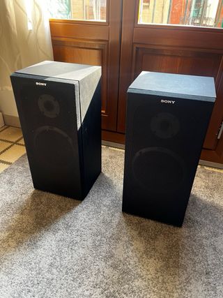 Altavoces Sony Vintage Negros