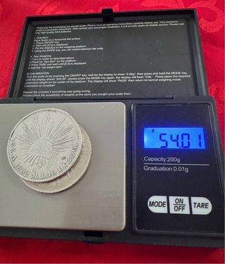 Lote 2 Monedas 8 Reales Plata 1882 y 1884