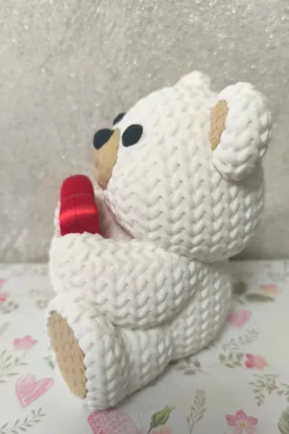 Oso de peluche impresión 3D con corazón