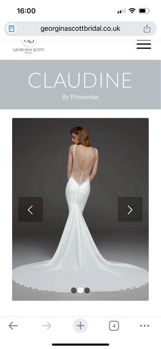 Vestido Novia Pronovias Claudine Talla XS