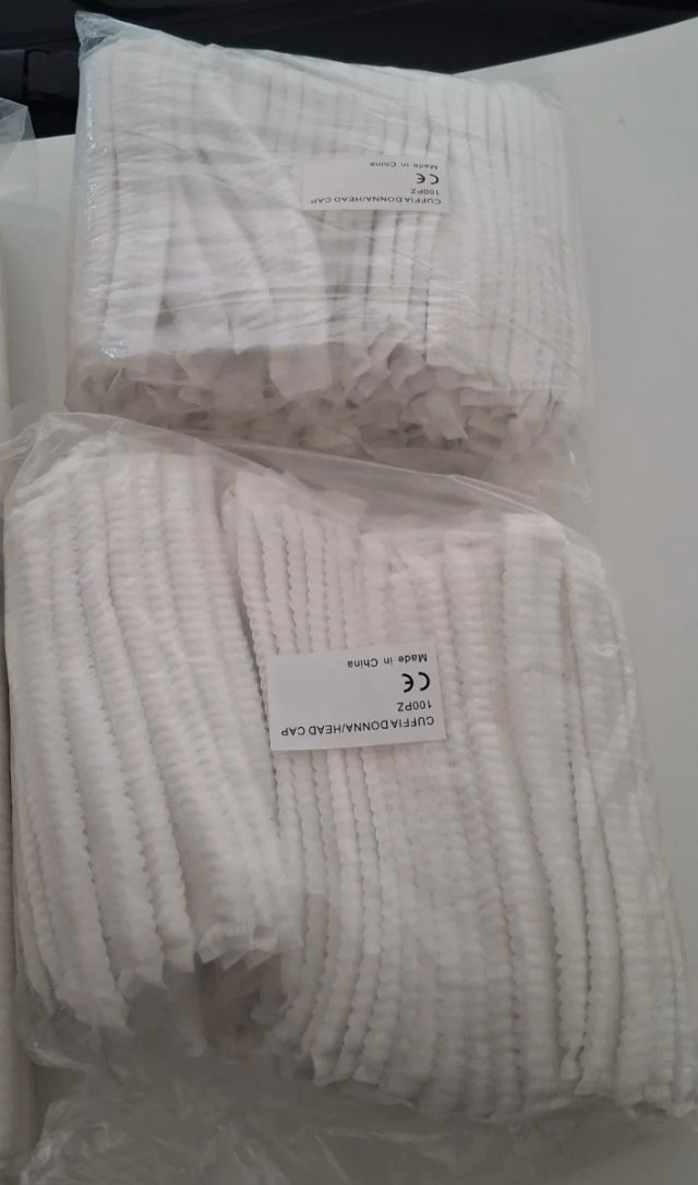 400 Cuffie Monouso Donna/Head Cap in Tnt