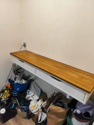 Estantería Ikea Ekby Alex con 2 cajones