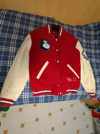 Chaqueta Bomber Zara Roja Talla M