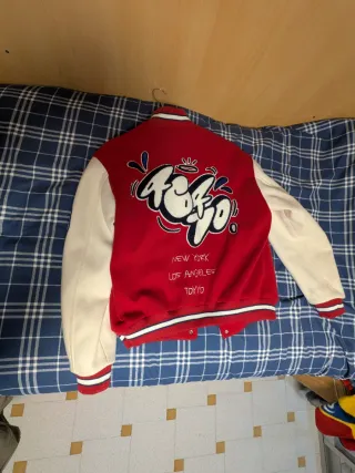 Chaqueta Bomber Zara Roja Talla M