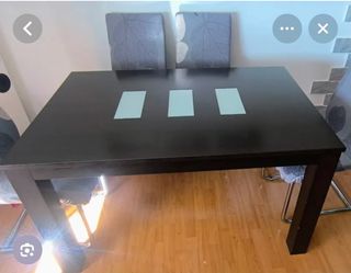 Mesa comedor extensible con sillas