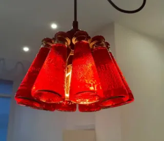 Lampadario porta bottigliette Campari