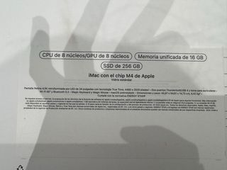 Apple iMac 24 16GB 256GB SSD Plata - Como nuevo