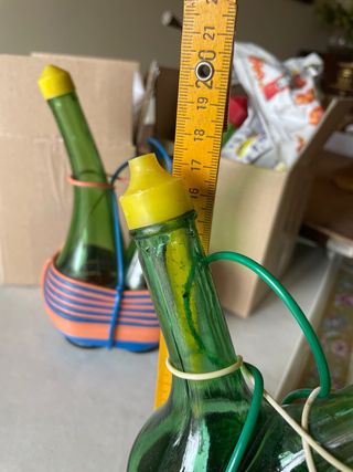 Set 2 Oliera Acetiera Vintage Bistrot Vetro