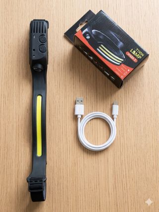 Linterna frontal de cabeza LED recargable regulabl