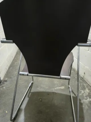 Silla de escritorio madera y metal