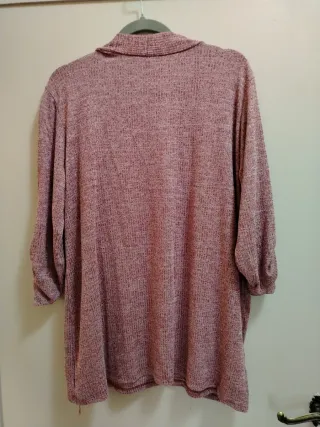 Maglia 2 in 1 con stampa floreale effetto cardigan