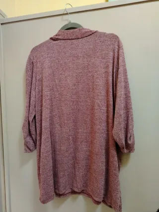 Maglia 2 in 1 con stampa floreale effetto cardigan