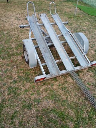 Remolque 3 motos basculante con papeles