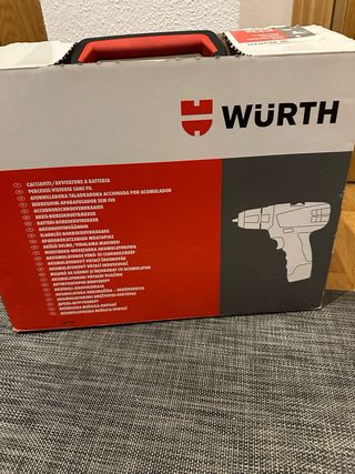 Taladro Wurth con cargador y batería