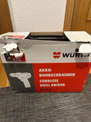 Taladro Wurth con cargador y batería