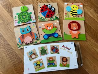 Pack puzles y juegos motricidad madera