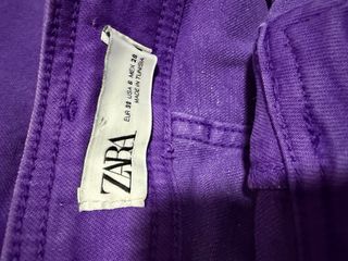 Pantalón ancho Zara morado