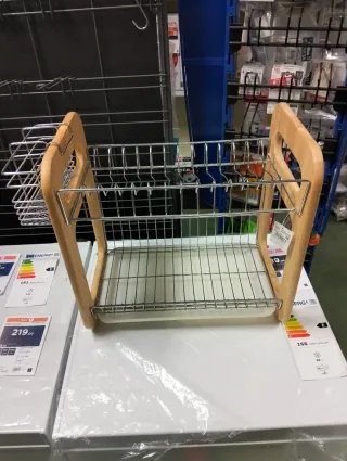 Scolapiatti legno e metallo