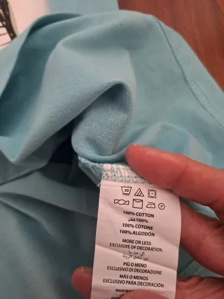 Tshirt Azzurra Fly to Space Tg. S