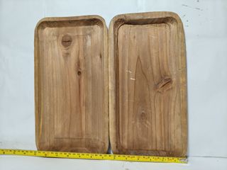 Bandejas de madera rústicas