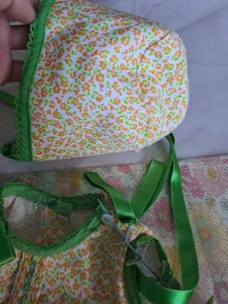 Conjunto bebé vestido y rebeca