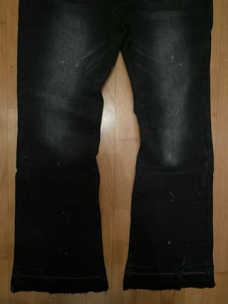 Flare jeans neri da uomo taglia M.