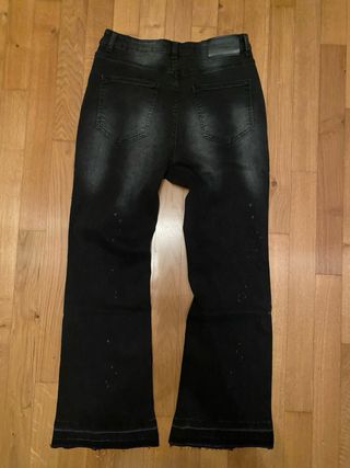 Flare jeans neri da uomo taglia M.