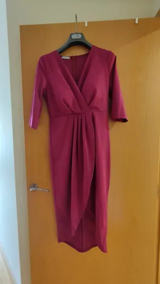 Vestido midi buganvilla con cinturón floral