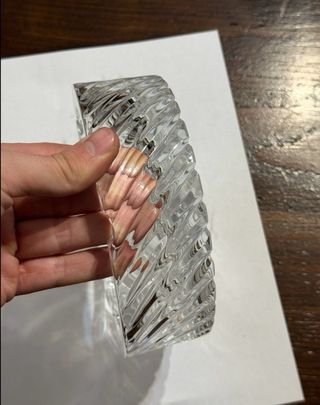 Posacenere in cristallo lavorato