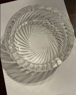 Posacenere in cristallo lavorato