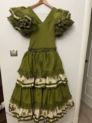 Traje de flamenca Roney verde