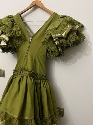 Traje de flamenca Roney verde