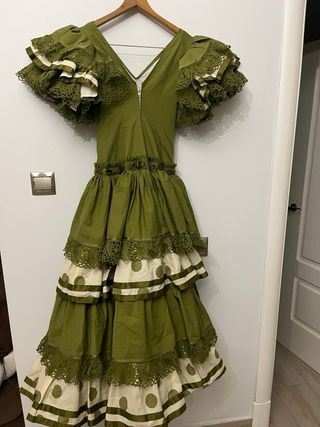 Traje de flamenca Roney verde