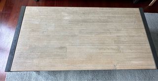 Mesa baja de centro madera y metal