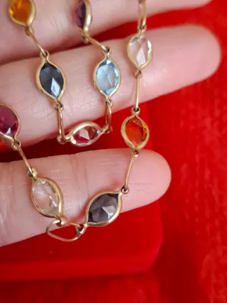 Collar Oro 14k Multicolor