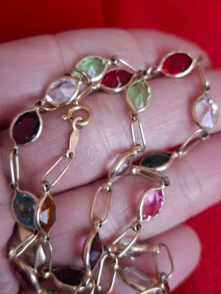 Collar Oro 14k Multicolor