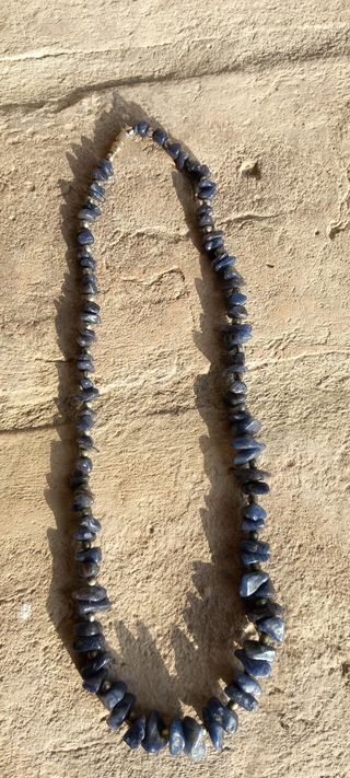 Collana Vintage Pietre Naturali Blu