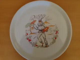 Set 3 Piatti Pizza Saturnia in Porcellana.