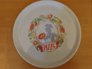 Set 3 Piatti Pizza Saturnia in Porcellana.