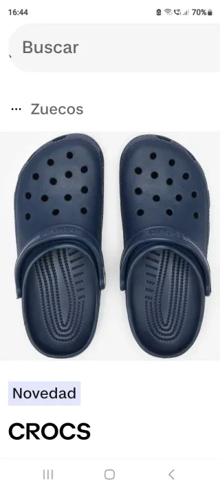 Zuecos Crocs Navy  hombre Talla 45-46