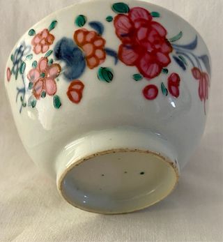 Taça de Porcelana Chinesa Qianlong Antiga