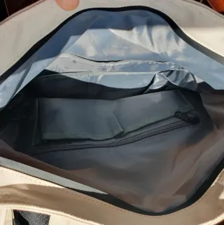 Mochila rolltop impermeable HK, color beige