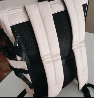 Mochila rolltop impermeable HK, color beige