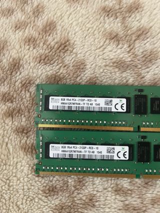 2x 8GB DDR4 HP RAM PC4-2133P