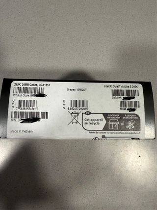 Intel Core i5 Ultra 245K LGA1851