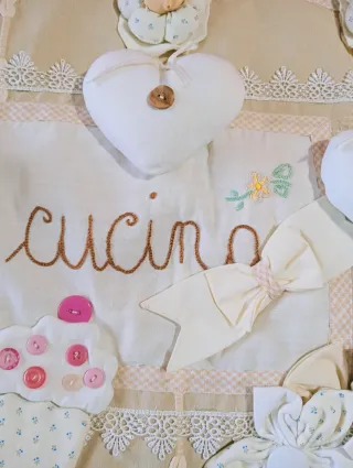 Copriforno realizzato a mano